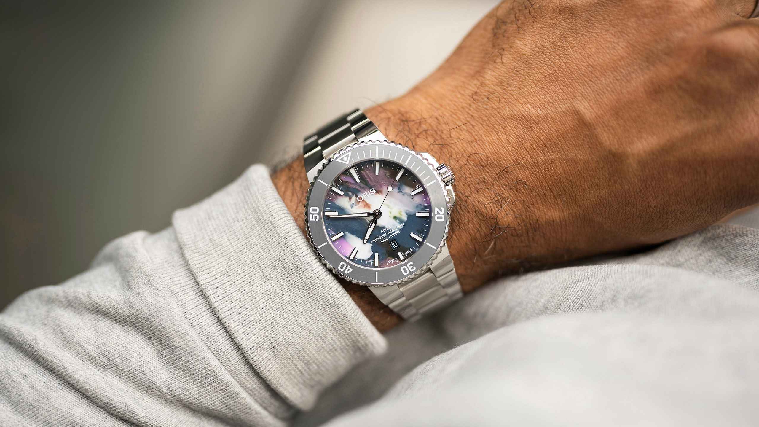 Oris Aquis 01 733 7789用シルバーベルト 23mm Oris Aquis 01 733 7789用シルバーベルト 23mm